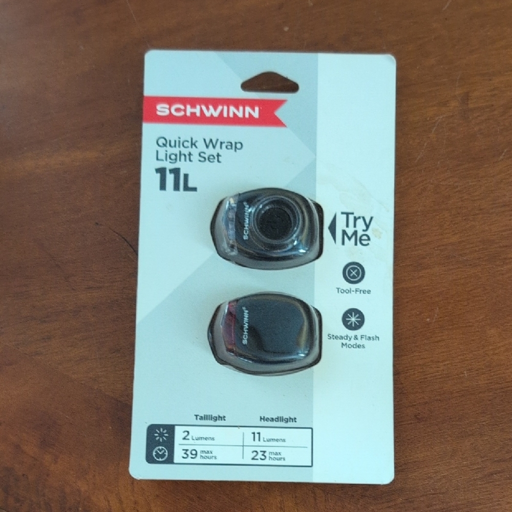 Schwinn 11L Quick Wrap Light Set in Black